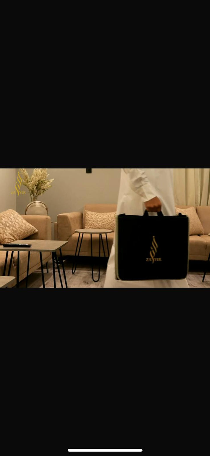 Luxe gebedstapijt met rugleuning